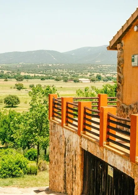 Vistas desde una casa de El Rincón de Cabañeros